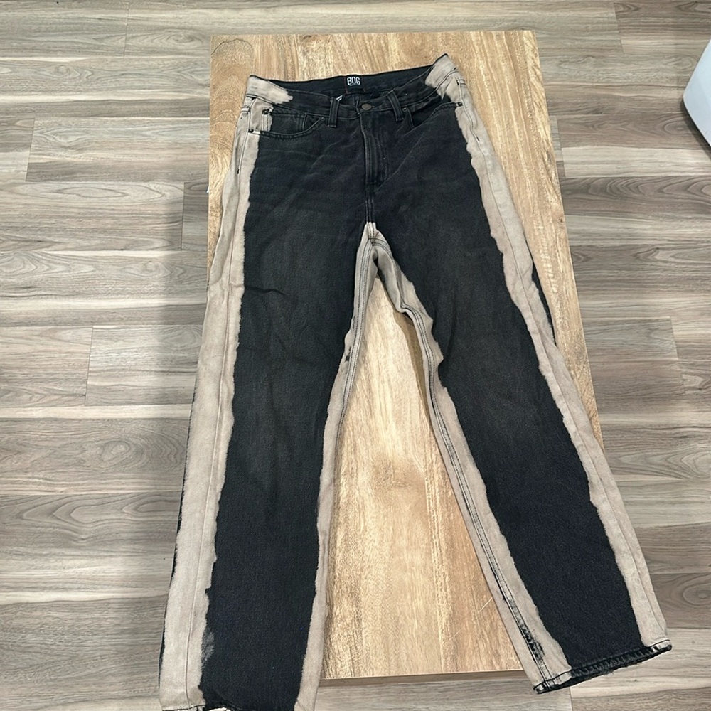 BDG cowboy jean black and bleached seams